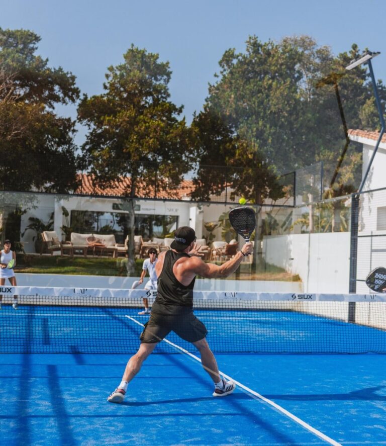 Padel match in play at CAP Racket Club