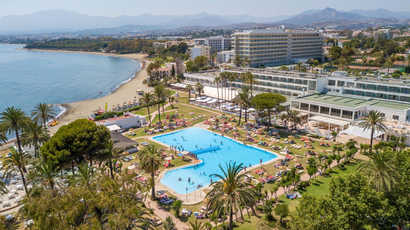 Sol Marbella Estepona Atalaya Park resort and beach from above